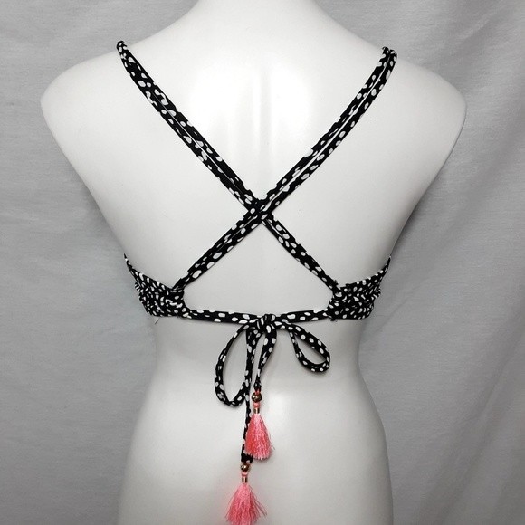Victoria’s Secret Halter Crisscross Tie Back Underwire Bikini Swim Top Beach 34D - Picture 3 of 5